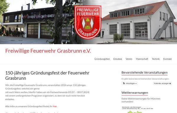 Vorschau von www.feuerwehr-grasbrunn.de, Freiwillige Feuerwehr Grasbrunn