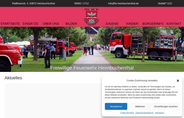 Vorschau von www.fw-heimbuchenthal.de, Freiwillige Feuerwehr Heimbuchenthal
