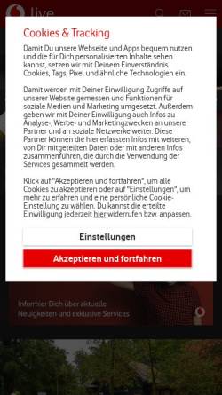 Vorschau der mobilen Webseite www.feuerwehr-hummeltal.de, Freiwillige Feuerwehr Hummeltal
