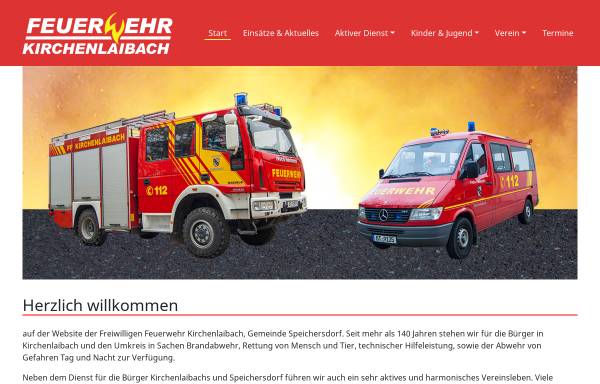 Vorschau von www.feuerwehr-kirchenlaibach.de, Freiwillige Feuerwehr Kirchenlaibach