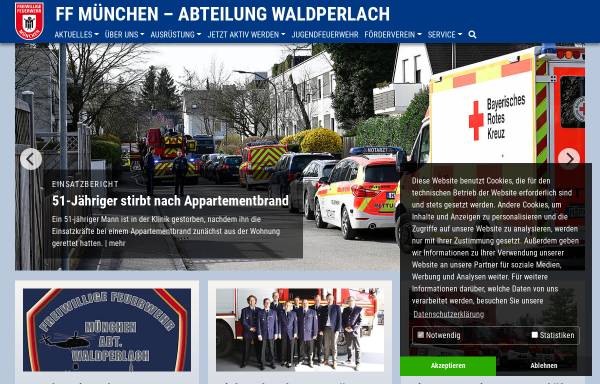 Vorschau von www.feuerwehr-waldperlach.de, Freiwillige Feuerwehr München-Waldperlach