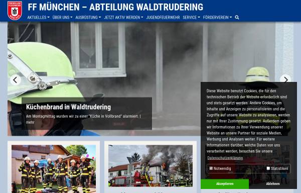 Vorschau von www.ff-waldtrudering.de, Freiwillige Feuerwehr München-Waldtrudering