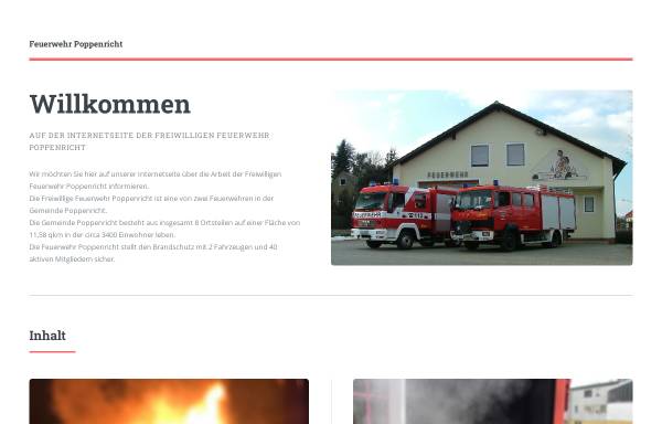 Vorschau von www.feuerwehr-poppenricht.de, Freiwillige Feuerwehr Poppenricht
