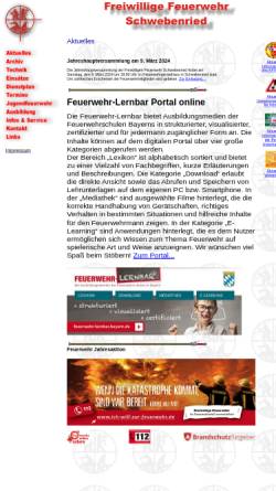 Vorschau der mobilen Webseite www.feuerwehr-schwebenried.de, Freiwillige Feuerwehr Schwebenried