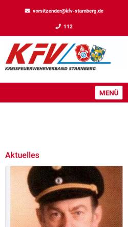 Vorschau der mobilen Webseite www.kbi-sta.de, Kreisfeuerwehrverband Starnberg e.V.