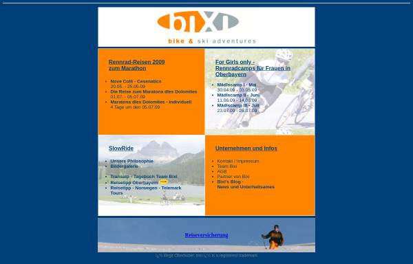 Vorschau von www.bixi.at, Bixi Rennradreisen