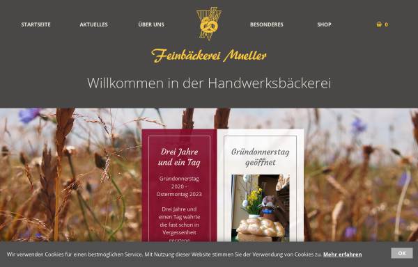 Vorschau von www.dresdner-striezel.de, Feinbäckerei Mueller, Inh. Henry Mueller