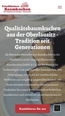 Oberlausitzer Baumkuchen Gerd Friedländer