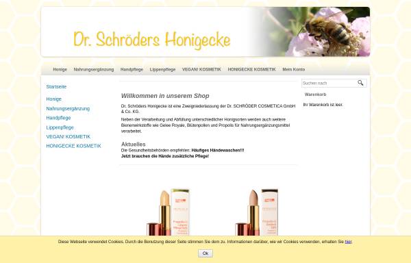 Vorschau von www.honigecke.de, Dr. Schroeders Honigecke