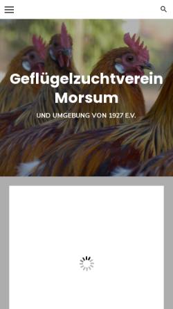 Vorschau der mobilen Webseite gzv-morsum.de, GZV Morsum und Umgebung