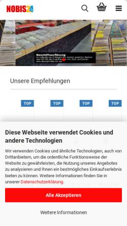Vorschau der mobilen Webseite www.nobis24.de, NOBIS24