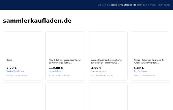 Vorschau von www.sammlerkaufladen.de, Der SammlerKaufladen - Karl-Heinz Heihse