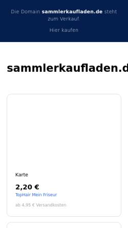 Vorschau der mobilen Webseite www.sammlerkaufladen.de, Der SammlerKaufladen - Karl-Heinz Heihse