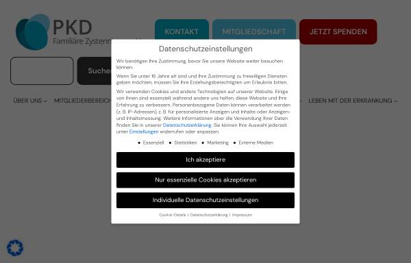 Vorschau von pkdcure.de, PKD Familiäre Zystennieren e.V.