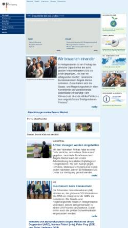 Vorschau der mobilen Webseite www.g-8.de, Deutsche G8-Präsidentschaft