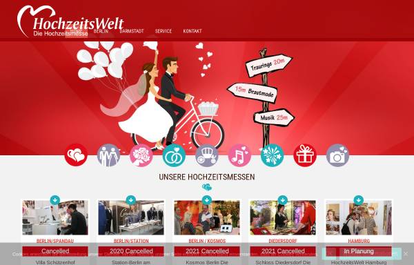 Vorschau von www.hochzeitswelt-berlin.de, Hochzeitswelt