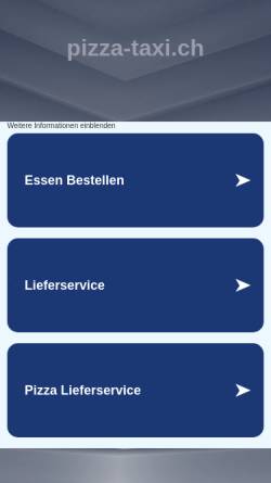Vorschau der mobilen Webseite www.pizza-taxi.ch, Pizza-Taxi, Basel-Stadt und Umgebung