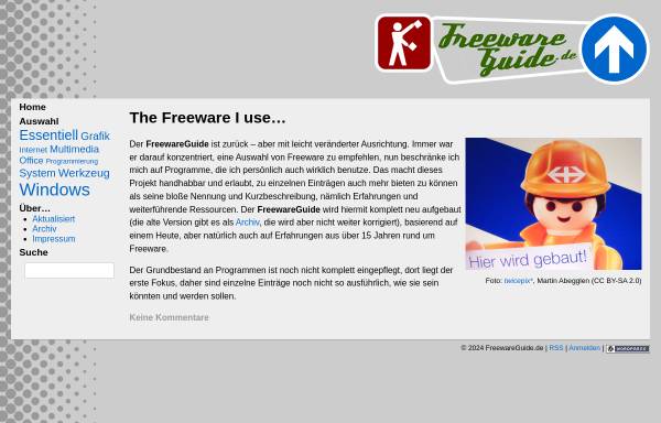 Vorschau von www.freewareguide.de, Freeware Guide