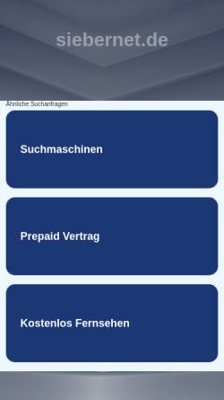 Vorschau der mobilen Webseite freeware.siebernet.de, Freeware.siebernet.de