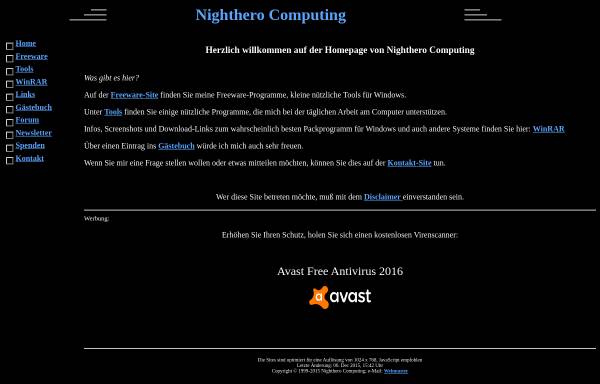 Vorschau von www.nighthero.de, Nighthero Computing