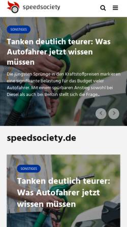 Vorschau der mobilen Webseite www.speedsociety.de, SpeedSociety.de