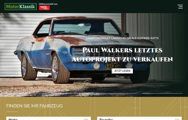 Vorschau von www.motor-klassik.de, Motor Klassik - Das Oldtimermagazin