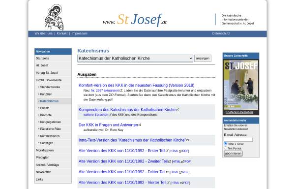 Vorschau von www.stjosef.at, Katechismus der katholischen Kirche