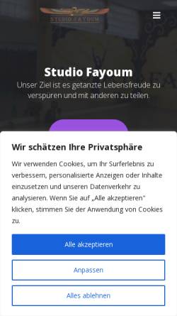Vorschau der mobilen Webseite www.fayoum.de, Fayoum