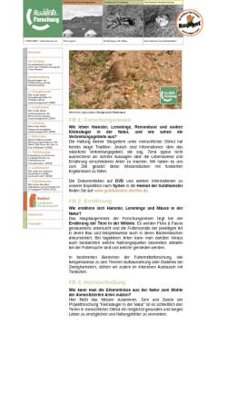 Vorschau der mobilen Webseite www.hamsterforschung.de, Hamsterforschung