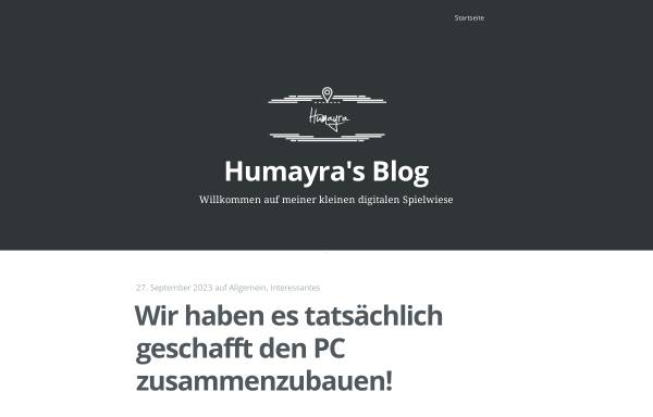 Vorschau von www.humayra.de, Humayra