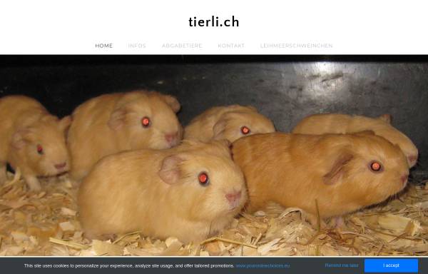 Vorschau von www.tierli.ch, Tierli.ch