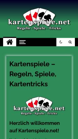 Vorschau der mobilen Webseite www.kartenspiele.net, kartenspiele.net