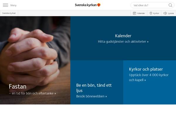 Vorschau von www.svenskakyrkan.se, Schwedische Kirche