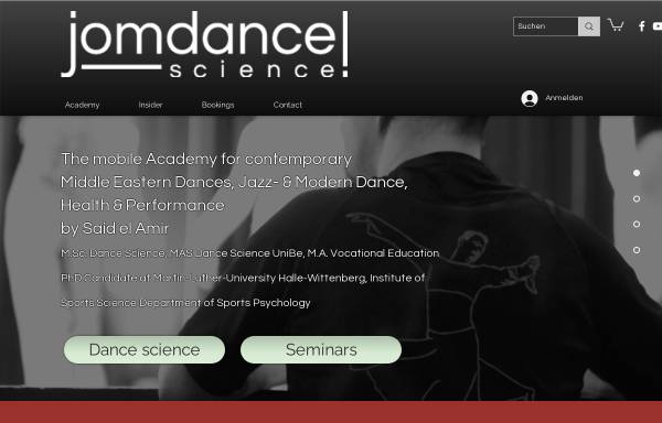 Vorschau von jomdance.com, jomdance academy