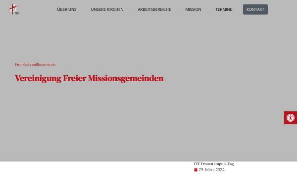 Vorschau von www.vfmg.ch, Vereinigung Freier Missionsgemeinden in der Schweiz