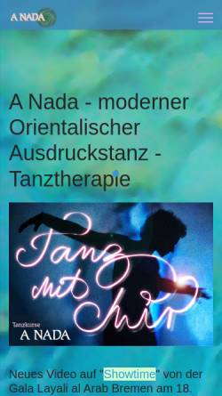 Vorschau der mobilen Webseite www.anada.de, A Nada
