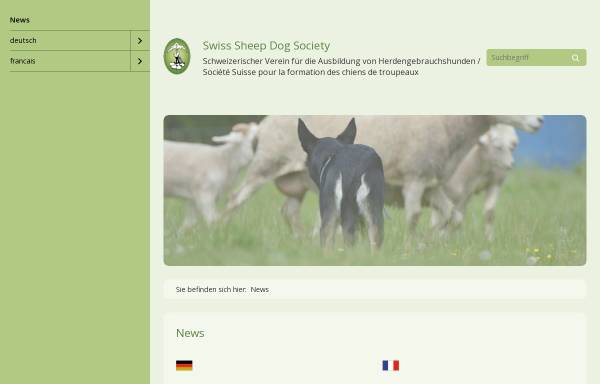 Vorschau von www.ssds.ch, Swiss Sheep Dog Society