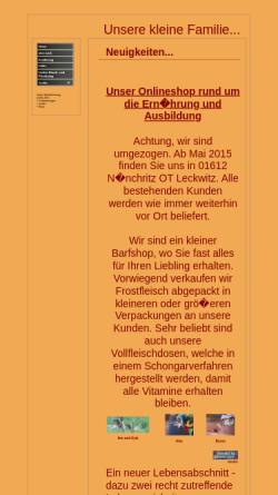 Vorschau der mobilen Webseite www.gehorsam-mit-spass.de, Unsere kleine Familie