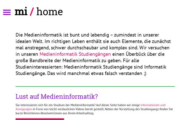 Vorschau von www.medieninformatik.th-koeln.de, Studiengang Medieninformatik an der Fachhochschule Köln