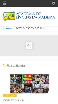 Vorschau der mobilen Webseite alm-madeira.com, Academia de Línguas da Madeira