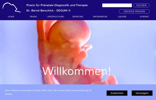 Vorschau von www.praenatale-diagnostik.de, Berschick, Dr. med. Bernd