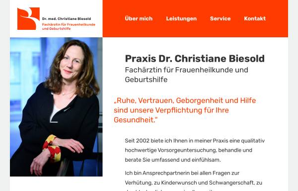 Vorschau von www.dr-biesold.de, Biesold, Dr. med. Christiane