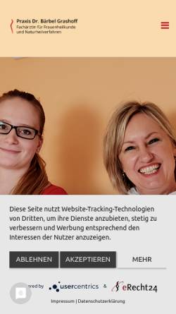 Vorschau der mobilen Webseite www.frauenaerztin-ulm.de, Grashoff, Dr. Bärbel
