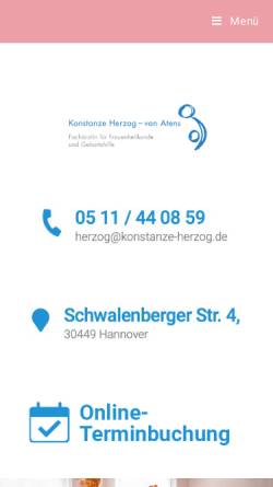 Vorschau der mobilen Webseite www.konstanze-herzog.de, Herzog, Konstanze