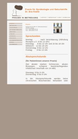 Vorschau der mobilen Webseite www.frauen-in-betreuung.de, Klatte, Dr. Eva