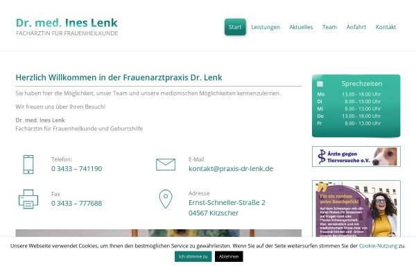 Vorschau von www.praxis-dr-lenk.de, Lenk, Dr. med. Ines