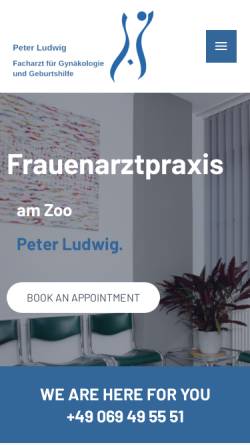 Vorschau der mobilen Webseite www.frauenarztamzoo.de, Mack, Dr. med. Werner