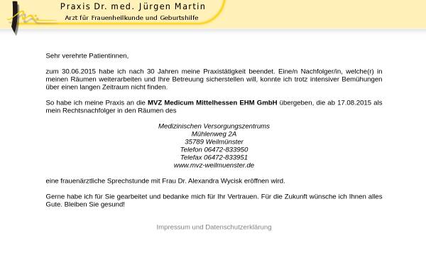 Martin, Dr. med. Jürgen