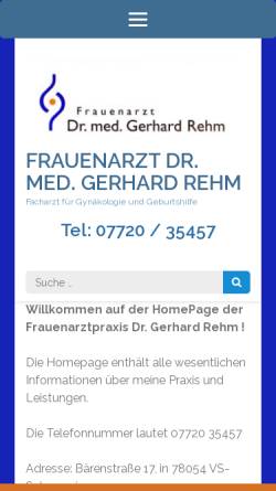Vorschau der mobilen Webseite dr-rehm.de, Rehm, Dr. Gerhard