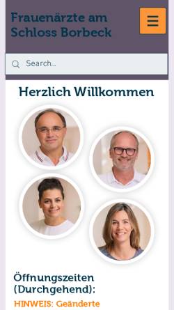 Vorschau der mobilen Webseite www.tauber-goesslinghoff.de, Tauber, Dr. med. Steffen und Gößlinghoff, Dr. med. Heidi